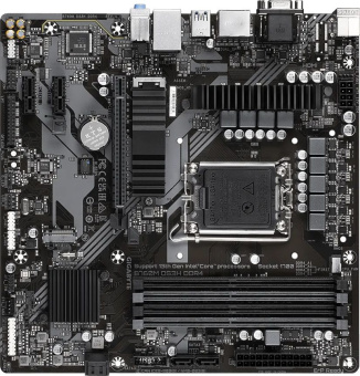 Материнская плата Gigabyte B760M DS3H DDR4 Soc-1700 Intel B760 4xDDR4 mATX AC`97 8ch(7.1) 2.5Gg RAID+HDMI+DP - купить недорого с доставкой в интернет-магазине