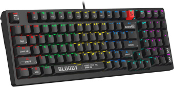 Клавиатура A4Tech S98 механическая черный USB for gamer LED (S98 BLACK) кабель 1.8м - купить недорого с доставкой в интернет-магазине