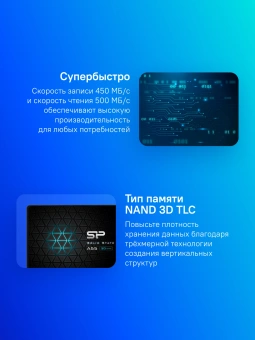 Накопитель SSD Silicon Power SATA-III 2TB SP002TBSS3A55S25 Ace A55 2.5" - купить недорого с доставкой в интернет-магазине