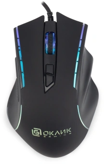 Клавиатура + мышь Оклик 700GMK клав:черный мышь:черный USB Multimedia LED (1533156) - купить недорого с доставкой в интернет-магазине
