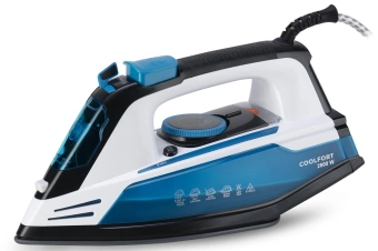 Утюг Coolfort CF-3400 2600Вт синий/белый - купить недорого с доставкой в интернет-магазине