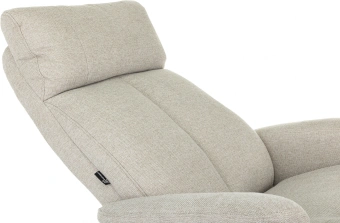 Кресло для дома Бюрократ _Baron с пуфом бежевый металл черный крестов. (_BARON/BEIGE) - купить недорого с доставкой в интернет-магазине