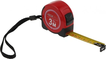 Рулетка строительная RGK R3 дл.полотна 3м изм.шкала в см зацеп простой красный/черный (774895) - купить недорого с доставкой в интернет-магазине