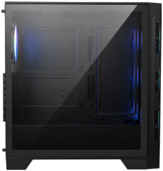 Корпус MSI MAG Forge 320R черный без БП ATX 5x120mm 2xUSB3.1 audio bott PSU - купить недорого с доставкой в интернет-магазине