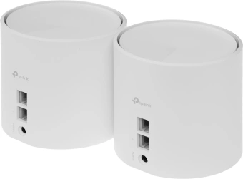 Бесшовный Mesh роутер TP-Link Deco X10 (DECO X10(2-PACK)) AX1500 10/100/1000BASE-TX белый (упак.:2шт) - купить недорого с доставкой в интернет-магазине