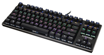 Клавиатура SunWind SW-K900G механическая черный USB Multimedia for gamer LED - купить недорого с доставкой в интернет-магазине