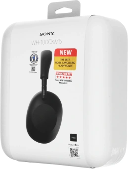 Гарнитура мониторные Sony WH-1000XM6 1.2м черный беспроводные bluetooth оголовье (WH1000XM6/BME) - купить недорого с доставкой в интернет-магазине