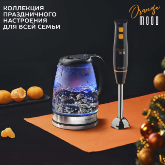 Чайник электрический Scarlett SC-EK27G36 1.8л. 1800Вт черный/серебристый корпус: стекло/пластик - купить недорого с доставкой в интернет-магазине