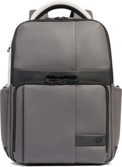 Рюкзак мужской Piquadro Wollem Rubber CA6239W129W/GRN серый/черный полиуретан - купить недорого с доставкой в интернет-магазине