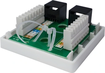 Розетка Suprlan 10-0309 наклад. RJ45 2 кат.5E UTP черн. - купить недорого с доставкой в интернет-магазине