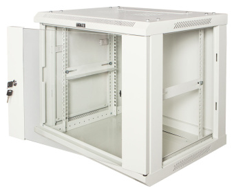 Шкаф коммутационный Lanmaster (TWT-CBWPG-18U-6X8-GY) настенный 18U 600x800мм пер.дв.стекл задн.дв.спл.стал.лист 60кг серый 700мм 45кг 902мм IP20 металл - купить недорого с доставкой в интернет-магазине