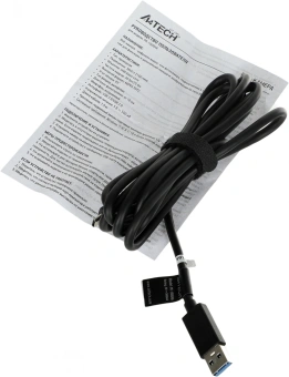 Камера Web A4Tech PK-1000HA черный 8Mpix (3840x2160) USB2.0 с микрофоном - купить недорого с доставкой в интернет-магазине