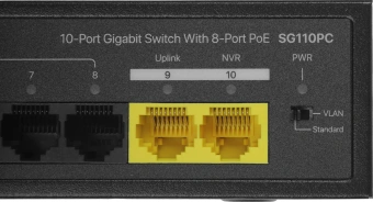 Коммутатор Tenda SG110PC (L2) 10x1Гбит/с 8PoE 95W неуправляемый - купить недорого с доставкой в интернет-магазине