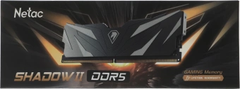 Память DDR5 16GB 5600MHz Netac NTSWD5P56SP-16K Shadow II RTL PC5-44800 CL46 DIMM ECC 288-pin 1.1В Intel с радиатором Ret - купить недорого с доставкой в интернет-магазине