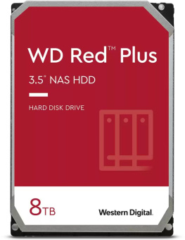 Жесткий диск WD SATA-III 8Tb WD80EFZZ Red Plus (5640rpm) 128Mb 3.5" - купить недорого с доставкой в интернет-магазине