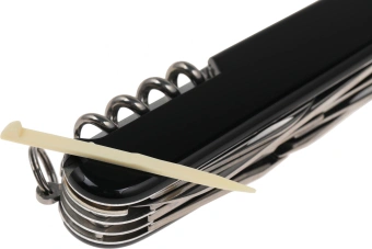 Нож перочинный Victorinox Huntsman (1.3713.3) 91мм 15функц. черный карт.коробка - купить недорого с доставкой в интернет-магазине