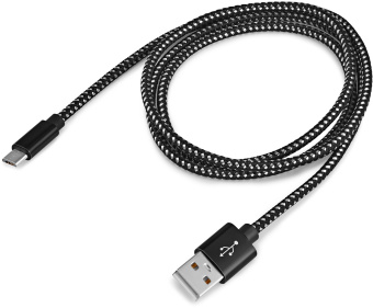 Кабель Buro Braided BHP RET MICUSB-BR USB (m)-micro USB (m) 1м черный - купить недорого с доставкой в интернет-магазине