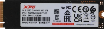 Накопитель SSD A-Data PCIe 4.0 x4 2TB AGAMMIXS60-2T-CS Gammix S60 XPG M.2 2280 - купить недорого с доставкой в интернет-магазине