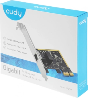 Сетевой адаптер Gigabit Ethernet Cudy PE10 PCI Express - купить недорого с доставкой в интернет-магазине