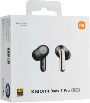 Гарнитура внутриканальные Xiaomi Buds 5 Pro WiFi-Black черный беспроводные bluetooth в ушной раковине (BHR9647GL) - купить недорого с доставкой в интернет-магазине