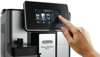 Кофемашина Delonghi Primadonna Soul ECAM610.55.SB 1450Вт черный/серебристый - купить недорого с доставкой в интернет-магазине