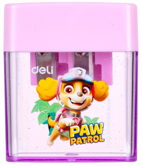 Точилка для карандашей ручная Deli EH551 Paw Patrol 2 отверстия пластик ассорти дисплей - купить недорого с доставкой в интернет-магазине