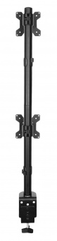 Кронштейн для мониторов ЖК Buro M063 черный 17"-27" макс.8кг крепление к столешнице поворот и наклон - купить недорого с доставкой в интернет-магазине