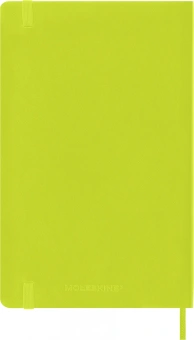 Блокнот Moleskine CLASSIC SOFT QP616C2 Large 130х210мм 192стр. линейка мягкая обложка лайм - купить недорого с доставкой в интернет-магазине