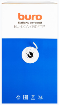Кабель сетевой Buro BU-CCA-050FTP FTP 4 пары cat.5E solid 0.50мм CCA 305м серый - цена, купить или заказать с доставкой в интернет-магазине Кабель сетевой Buro BU-CCA-050FTP FTP 4 пары cat.5E solid 0.50мм CCA 305м серый - купить недорого с доставкой в интернет-магазине