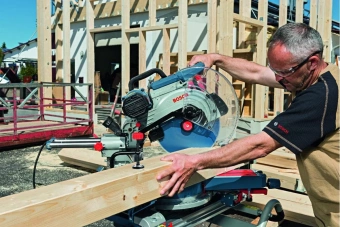Торцовочная пила Bosch GCM 12 SDE 1800Вт 4300об/мин d=305мм - купить недорого с доставкой в интернет-магазине