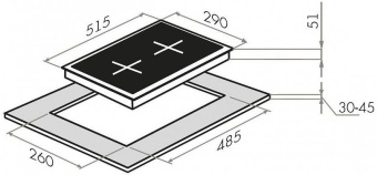 Газовая варочная поверхность Maunfeld EGHG.32.63CB/G черный - купить недорого с доставкой в интернет-магазине