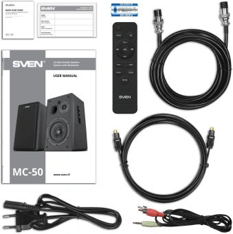 Колонки Sven MC-50 2.0 черный 210Вт BT - купить недорого с доставкой в интернет-магазине
