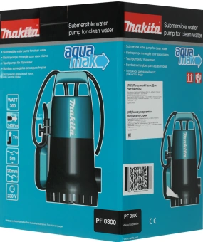Насос дренажный Makita PF0300 300Вт 8400л/час центробежный - купить недорого с доставкой в интернет-магазине