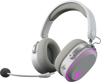 Наушники с микрофоном GMNG GG-HS405W белый мониторные BT/Radio/3.5mm оголовье (1899880) - купить недорого с доставкой в интернет-магазине