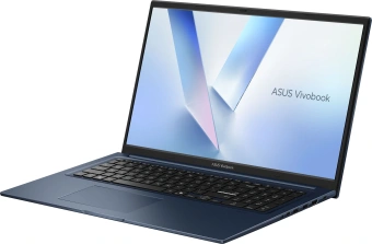 Ноутбук Asus Vivobook 17 X1704MA-AU010 Core 5 320 16Gb SSD512Gb Intel Graphics 17.3" IPS FHD (1920x1080) без ОС blue WiFi BT Cam (90NB17V2-M000Y0) - купить недорого с доставкой в интернет-магазине