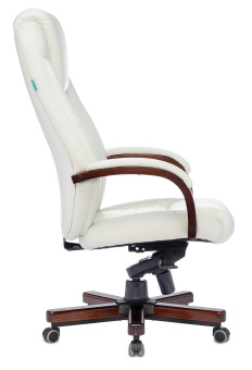 Кресло руководителя Бюрократ T-9923WALNUT слоновая кость кожа крестов. металл/дерево - купить недорого с доставкой в интернет-магазине