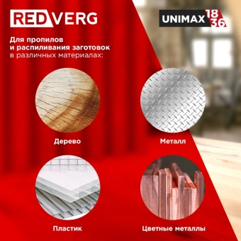 Лобзик RedVerg RD-JS18/U +2пил. 3000ходов/мин от аккумулятора - купить недорого с доставкой в интернет-магазине