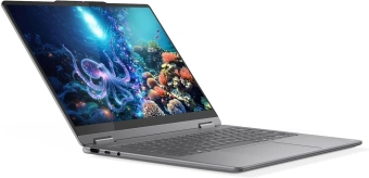 Ноутбук Lenovo Yoga 7 14ILL10 Core Ultra 7 256V 16Gb SSD512Gb Intel Arc 140V 14" OLED Touch WUXGA (1920x1200) без ОС grey WiFi BT Cam (83JQ007YRK) - купить недорого с доставкой в интернет-магазине