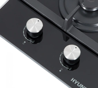 Газовая варочная поверхность Hyundai HHG 3235 BG черный - купить недорого с доставкой в интернет-магазине