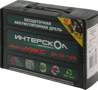 Дрель-шуруповерт Интерскол ДА-10/12В 36 МиниМАКС без АКБ и ЗУ аккум. патрон:быстрозажимной (687.0.0.70) - купить недорого с доставкой в интернет-магазине