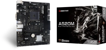 Материнская плата Biostar A520MHP Soc-AM4 AMD A520 2xDDR4 mATX AC`97 8ch(7.1) GbLAN RAID+VGA+HDMI - купить недорого с доставкой в интернет-магазине