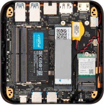 Неттоп IRU Tactio 525 Ryzen 7 6800H (3.3) 16Gb SSD1Tb 680M FreeDOS GbitEth WiFi BT черный (2113241) - купить недорого с доставкой в интернет-магазине