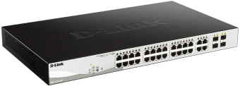 Коммутатор D-Link DGS-1210-28P/FL1A 28G 24PoE 193W управляемый - купить недорого с доставкой в интернет-магазине