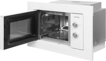 Микроволновая печь Hyundai HBW 2030S WG 20л. 800Вт белый (встраиваемая) - купить недорого с доставкой в интернет-магазине