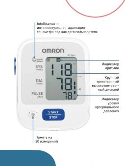 Тонометр автоматический Omron M2 Basic - купить недорого с доставкой в интернет-магазине