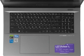 Ноутбук Machenike L17 Pulsar L Core i5 12450H 16Gb SSD1Tb NVIDIA GeForce RTX4050 6Gb 17.3" IPS FHD (1920x1080) FreeDOS grey WiFi BT Cam 2668mAh (JJ00GA00JRU) - купить недорого с доставкой в интернет-магазине