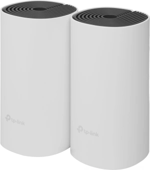 Бесшовный Mesh роутер TP-Link Deco E4 (DECO E4(2-PACK)) AC1200 10/100BASE-TX белый (упак.:2шт) - купить недорого с доставкой в интернет-магазине