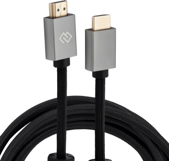 Кабель аудио-видео Digma HDMI (m)/HDMI (m) 3м. феррит.кольца позолоч.конт. черный (D-HDMI-2FF-V2.0-3M) - купить недорого с доставкой в интернет-магазине
