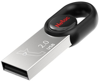 Флеш Диск Netac 64Gb UM2 NT03UM2N-064G-20BK USB2.0 серебристый/черный - купить недорого с доставкой в интернет-магазине