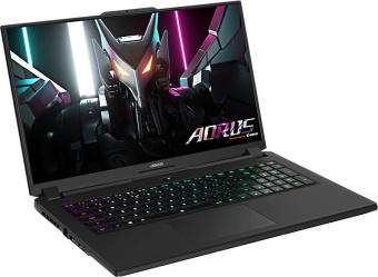 Ноутбук Gigabyte Aorus 7 Core i5 12500H 16Gb SSD512Gb NVIDIA GeForce RTX4050 6Gb 17.3" IPS FHD (1920x1080) Free DOS black WiFi BT Cam (9MF-E2KZ513SD) - купить недорого с доставкой в интернет-магазине